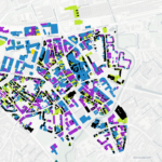 kaart van de binnenstad van Eindhoven